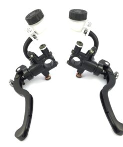 CNC  trekkerset alu zwart  L/R