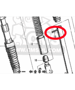 Alternative view of Split pen vorkbeen - veer
