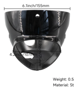 Alternative view of Behuizing koplamp Dax zwart