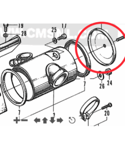 Alternatief beeld van Chroom zijdeksel luchtfilter dax - cover case airfilter