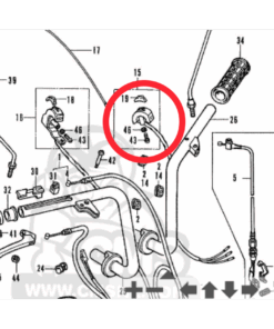 Alternative view of Schakelaar LO/HI  grijze gaine dax - Z50A
