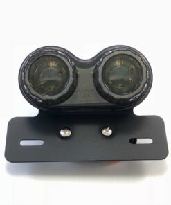 Alternative view of Achterlicht LED rond model + ingewerkte knipperlichten  CE rood - fumé