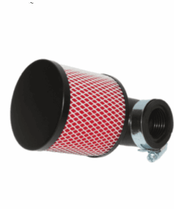 Luchtfilter cilindrisch model zwart/rood  28-35mm