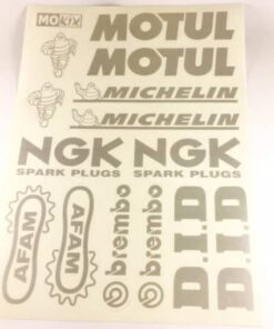 Stickerset Motul - NGK sponsor zilver