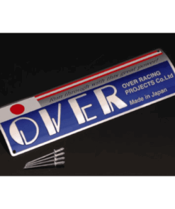 Metalen " Over " embleem groot model