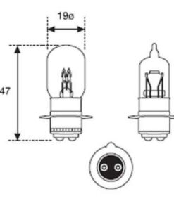 Alternative view of Lamp multi reflector 12 volt 25/25 watt