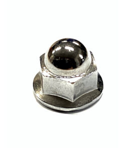 Moer met flens M10 x 1.25 achtervering