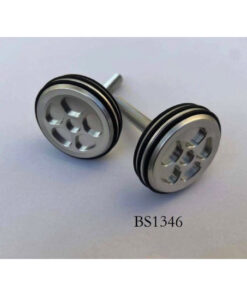 Stuur draaiknoppen CNC zilver - zwart