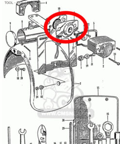 Alternative view of Socket taillight Honda Z50M