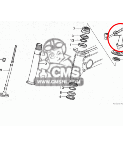 Alternative view of Knob head pipe Honda ST50Z ST50K1