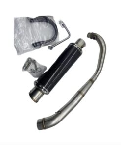 Uitlaat RVS carbon downswept  dax - monkey euro 4-5 - Afbeelding 3