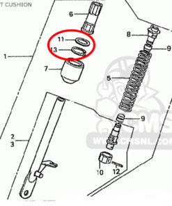 Circlip  in 34 + ring back up front fork Honda Z50J2