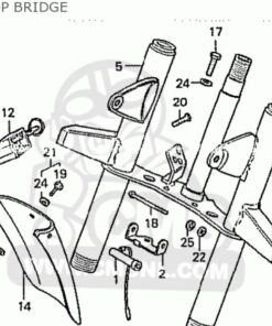 Alternative view of Front fork Honda Z50J1  JDM  model