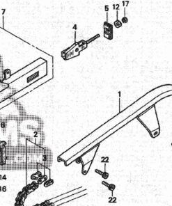 Alternatief beeld van Case drive chain Honda Magna MG50