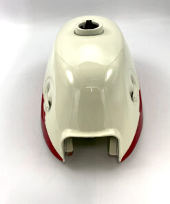 Fuel tank white/red Honda Z50 AK0 AK1 ( us model ) - Afbeelding 5