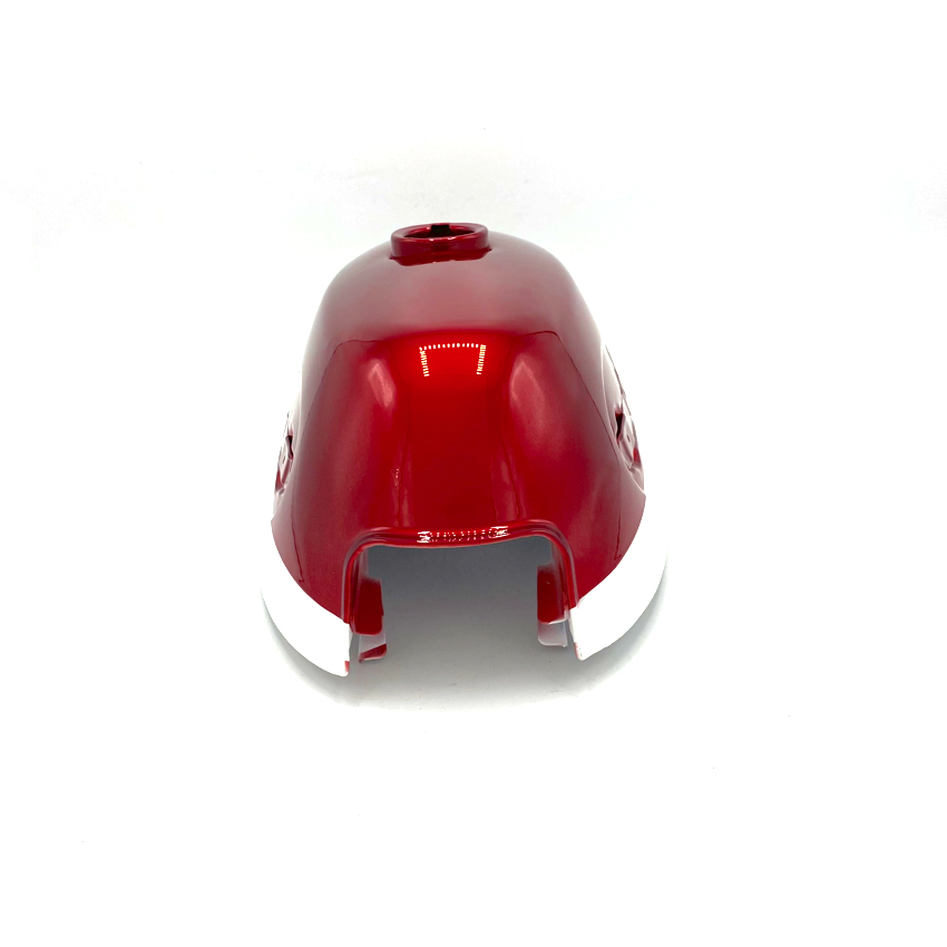 Fuel tank white/candy ruby red Honda Z50 AK2 ( us + euro model ) - Afbeelding 3