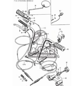 Alternative view of Cable grey  rear brake Honda Z50A K2