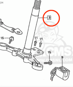 Alternatief beeld van Stem set  Honda ST50 - T stuk Honda ST50 AB23