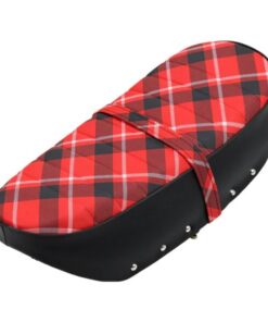 Zadel dax   2,5 - 3,5  ltr zwart/rood tartan