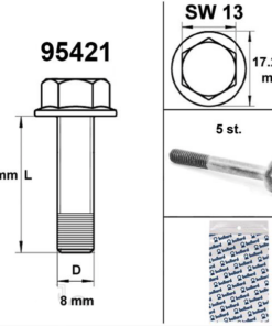 Alternatief beeld van Flens bout M8 X 16  ( 5  stuks )