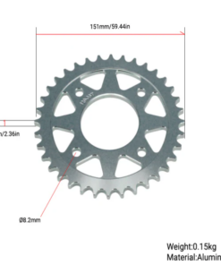 Alternatief beeld van Achtertandwiel CNC Dax ST125  36 T