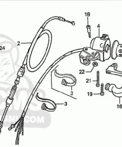 Koppelingstrekker Honda Z50J2 -Lever left steering handle - Afbeelding 3