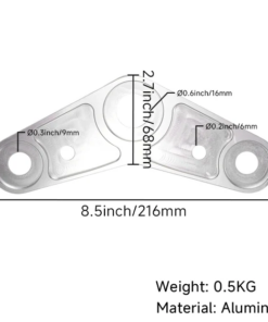 Stuurplaat - stuurhouder alu CNC  Z50 monkey - Image 4