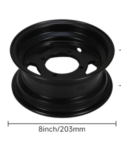 Velg 5 spaaks  8 " tubeless  2.75 - 3.50  zwart - Image 4