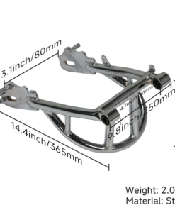 Achterbrug  Swingarm Z50  + 5cm  braced  chrome - black
