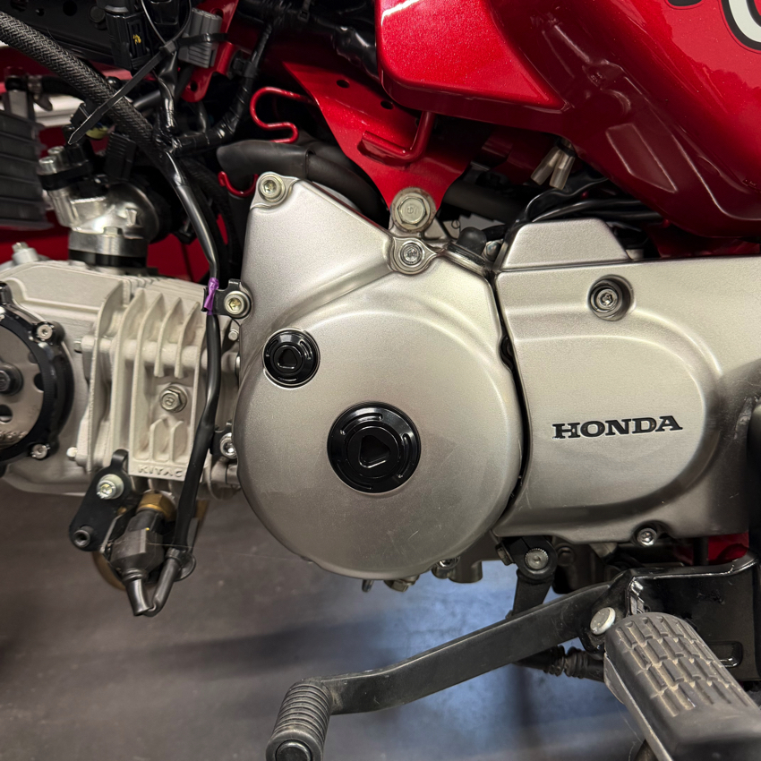 Linker motorcover CNC inspectiepluggen Honda Dax ST125 - Monkey Z125 - Afbeelding 3