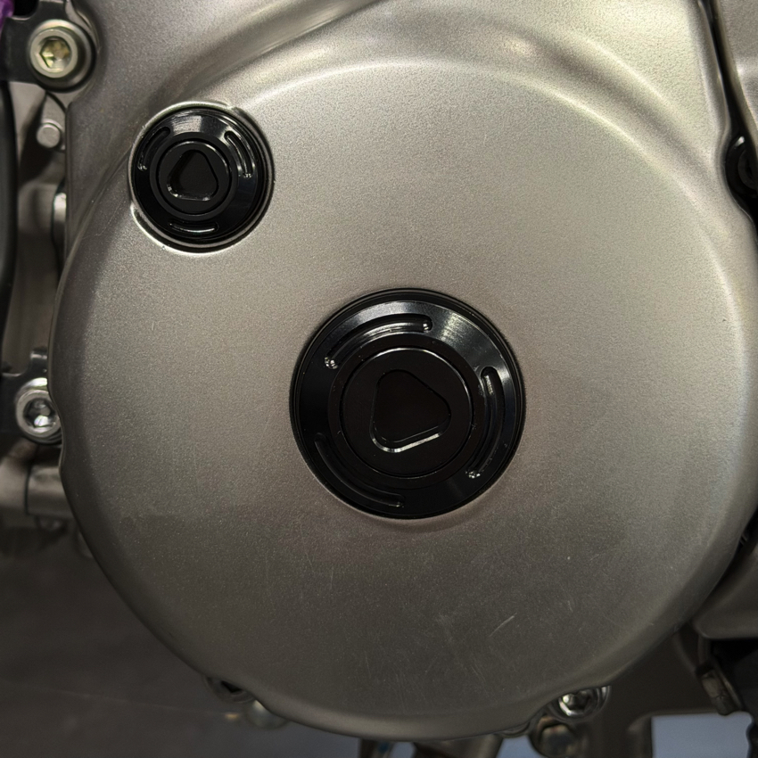 Linker motorcover CNC inspectiepluggen Honda Dax ST125 - Monkey Z125 - Afbeelding 2