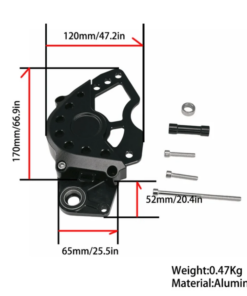 Alternatief beeld van Tandwielcover CNC Honda Monkey Z125