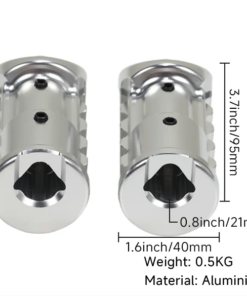 Alternative view of Voetsteunen retro model CNC aluminium  Dax - Monkey
