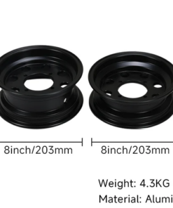 Alternative view of Velgenset tubeless 8 gaats  2.75 - 3.50 x 8" zwart